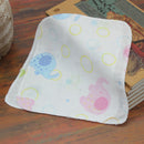 25x25cm 4pcs Baby Face Hand Towels Feeding Wipe Wash Cloth Towel Cartoon Pattern