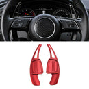 Red Gear Steering Wheel Shift Paddle Trim For Audi Q2 Q7 A3 A4L A5 A8 S3 S4 TT