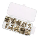 50 Pieces Bullet Shape Brass Fishing Tackle Box Set Fishing Lures Kit