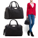 Black Fashion Ladies Women'S Leather Handbag Tote Shoulder Messenger_Bag