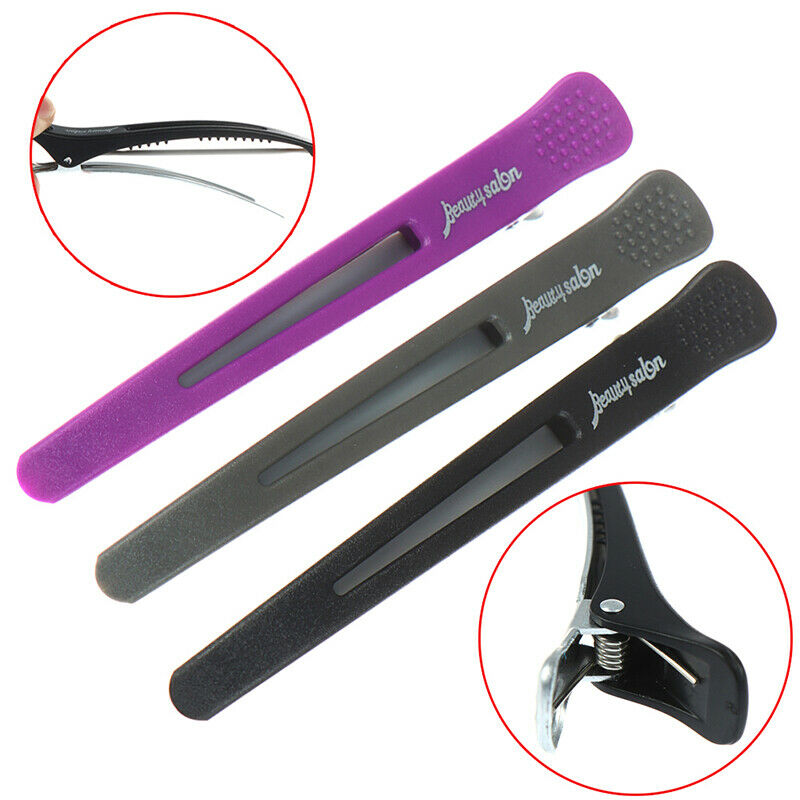 6Pcs Hairdressing Women Duck Mouth Hair Clips Metal Hairpins Salon Clamps Gw