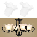 2pcs E27 Clear Glass Pendant Lamp Chandelier Ceiling Pendant Lampshade DIY
