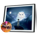 5D DIY Full Round Drill Diamond Painting Stare Dog Cat Cross Stitch Mosaic A