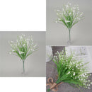 6pcs Artificial Orchid Flowers DIY Green Plants Decor Outside Art Wedding