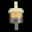10PCs Plastic Motorcycle Inline Fuel Filter for 1/4'' 6mm 5/16'' 8mm Pipes Clear