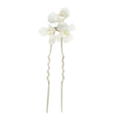 Bride Bridesmaid Wedding Party Hair Pin Womens Hair Stick Headwear White
