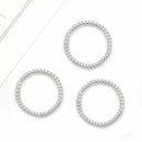 12 Rubber Elastic Telephone Cord Wire Hair Ties Scrunchies Hair Rings Bands