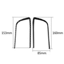 For Land Cruiser Prado 03-09 Carbon Fiber Front Rear Fog Lamp Cover Trim