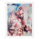1 Panel Abstract Unframed Picture Wall Picture Art Painting - Girl & Wolf 02