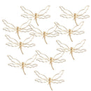 10 Pieces Alloy Butterfly Dragonfly Brooches Pins DIY Wedding Decor Used for