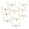10 Pieces Alloy Butterfly Dragonfly Brooches Pins DIY Wedding Decor Used for
