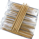 75pcs/set 15 Sizes 20cm Double Pointed Carbonized Bamboo Knitting Needles S Z7K4
