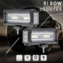 7 Inch 360W Dual Side Shooter LED Work Light Bar Combo Offroad ATV Driving L Nw