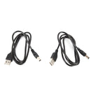 2pcs USB to DC5.5 * 2.1mm Power Cord USB to DC5.5 DC Cable Copper Charging L Ew