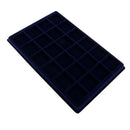 24 Lattice Durable Coin Tray Jewelry Tray Jewelry Trays, Made Of Velvet,