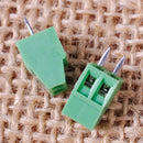 50pcs 2 Pin 2 Pole 2.54mm 0.1" Straight Pitch PCB Screw Terminal Block Connector