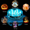 3 Pack Submersible LED Lights with 3x Remote Control Underwater 10-LED RGBW