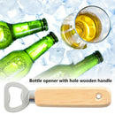 Creative Gift Beer Wine Bottle Opener Stainless Steel Rubber Handle Starter