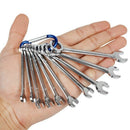 10Pcs Mini Spanner Hand Tools Dual Use Portable Wrench Set Combination Repa
