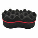 Double Sided Barber Hair Brush Sponge Dreads Locking Twist Coil Afro Curl W