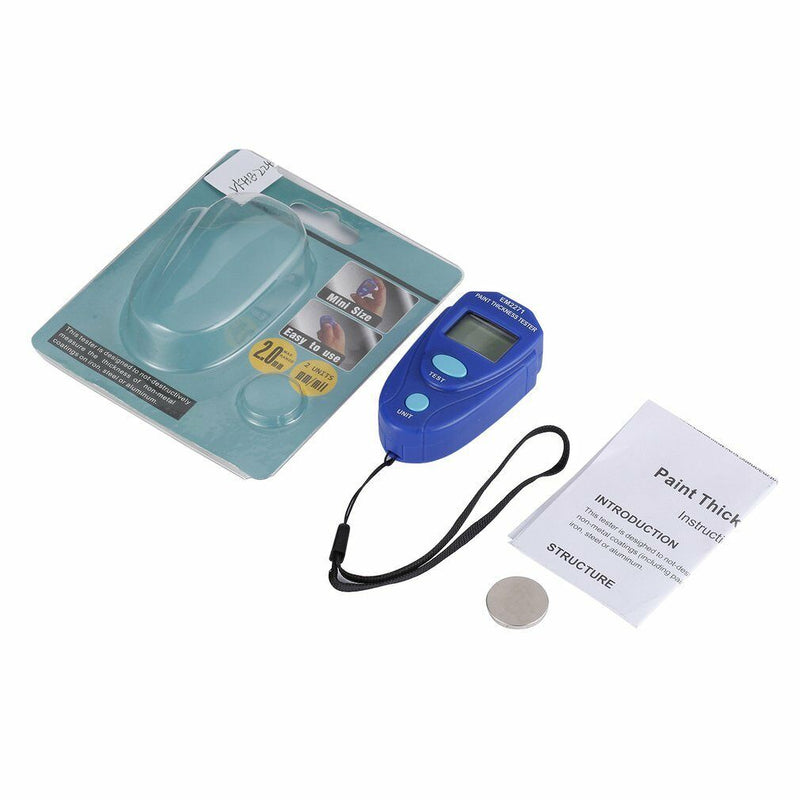 Car LCD Digital Coating Paint Thickness Gauge Meter Tester Painting Measure Tool