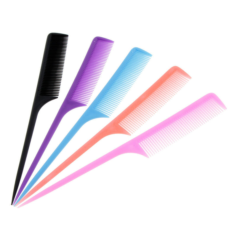 Hairdressing Fine Toothed Tail Pin Rat Tail Comb Hair Sectioning for Salon