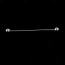 2pcs Lapel Collar Tie Pin Stud Barbell Bar Clip Clasp Brooch Screw End Pin