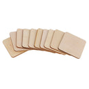 20pc Wooden / Wood Square Rectangle Plaque Unfinished DIY Craft Woodworkings