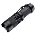 Portable 395 UV Ultra LED Zoom Battery Flashlight Violet Purple Blacklight Lamp