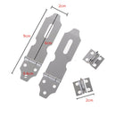 2 Set Cabinets Gates Padlock Latch Door Hasp Staples Screws ^