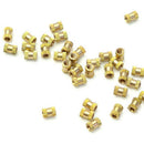 M2x3mmx3.2mm Female Threaded Brass Knurled Insert Embedded Nuts 20pcs D3P9
