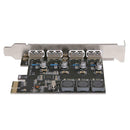 USB Cards 4 Ports 5Gbps PCI-E to USB3.0 PCI-Express Controller Card Adapter
