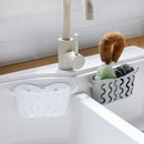 Kitchen Sink Faucet Caddy Bath Hanging Organizer Sink Draining Soap Sponge  B5B4