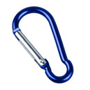 Aluminum Carabiner Camp Snap Hook Keychain Hiking - Blue