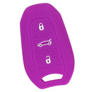 Silicone Car Key Case Cover Fit for AUDI Smart 3 Buttons Remote Key Fob