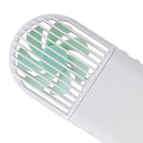 Auto Rotation Handheld Fan USB Mini Strong Wind for Girls Baby White