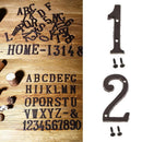 2pcs Iron Metal House Sign Door Number Name Plaque Street Address Plaque 1 2