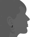 2 Pairs 316L Stainless Steel Huggie Hoop Jewellery Round Ear Snap Earrings