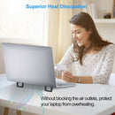 1pair Invisible Design Laptop Stand Cooling Hands Free Office Portable Foldable