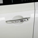 4pcs Car Stickers Racing Development WRC Door Handle Vinyl Decals (Black) A