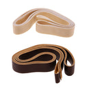 2 Rolls 20m DIY Leather Straps Wide Strips Belt Making Crafts Beige Brown