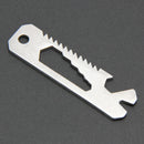 6 in 1 EDC Pocket Survival Tool Camping Screwdriver Bottle Opener Ruler A