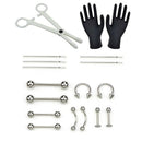 20Pcs Body Piercing Jewelry Men Women Tongue Eyebrow Lip Nose Navel Belly R