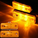 2Pcs 4 Led Side Marker Light Indicator Lamp Bus Truck Trailer Lorry Caravan