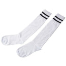 Children Sport Soccer Long Socks High Sock Baseball Hockey Socks (white) H9S3