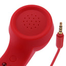 Retro Anti-radiation Phone Call Receiver 3.5 MM Socket Handset (Red)
