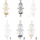Wrought Iron Wall Mounted Sconce Candle Holder Tea Light Candlestick White