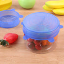 5pcs Universal Silicone Stretch Lids Food Fresh Keeping Wrap Bowl Pot Cover