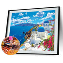 5D DIY Full Drill Diamond Painting Seaside Castle Cross Stitch Embroidery