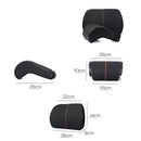 Leather Auto Car Neck Pillow Memory Foam Pillows Neck Rest Seat Headrest Cu
